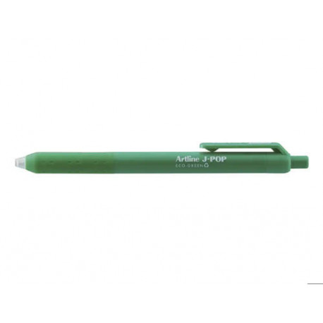 BOLIGRAFO ARTLINE J-POP ECO GREEN RETRACTIL TINTA GEL 0,7 MM VERDE