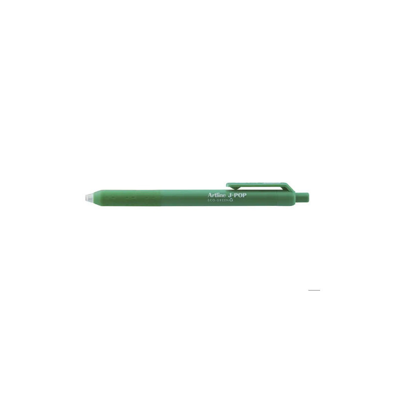 BOLIGRAFO ARTLINE J-POP ECO GREEN RETRACTIL TINTA GEL 0,7 MM VERDE