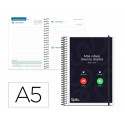 AGENDA ESCOLAR LIDERPAPEL 26-27 ESPIRAL PERSONALIZABLE DIA PAGINA A5 BILINGUE 70G PAPEL FSC