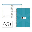 AGENDA ESCOLAR ANTARTIK 26-27 ESPIRAL PACK AND GO DIA PAGINAA5+ BILINGE 80G PAPEL FSC TURQUESA