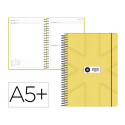 AGENDA ESCOLAR ANTARTIK 26-27 ESPIRAL PACK AND GO DIA PAGINAA5+ BILINGE 80G PAPEL FSC AMARILLO
