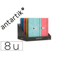 AGENDA ESCOLAR ANTARTIK 26-27 ESPIRAL PACK AND GO DISEÑOS SURTIDOS BILINGE 80G PAPEL FSC EXPOSITOR 