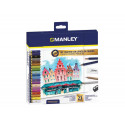 LAPICES DE COLORES MANLEY SET CREATIVO DE 23 UNIDADES COLORES SURTIDOS