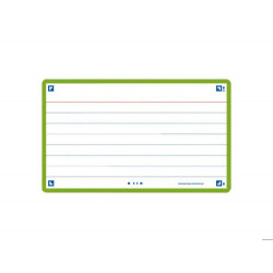 FICHA DE REVISION OXFORD FLASHCARDS 2.0 75X125 MM 250 G RAYADO HORIZONTAL COLOR VERDE MENTA PAQUETE 