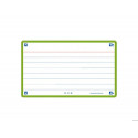 FICHA DE REVISION OXFORD FLASHCARDS 2.0 75X125 MM 250 G RAYADO HORIZONTAL COLOR VERDE MENTA PAQUETE 
