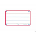 FICHA DE REVISION OXFORD FLASHCARDS 2.0 75X125 MM 250 G RAYADO HORIZONTAL COLOR ROJO PAQUETE DE 30 U