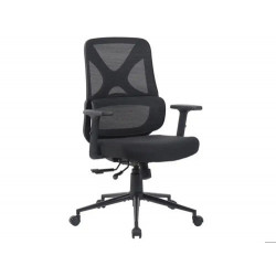 SILLA DE OFICINA ARCHIVO 2000 VESPA MECANISMO SINCRO RESPALDO MALLA Y ASIENTO TRASLACK NEGRO