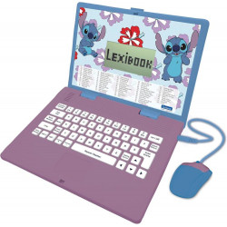 ORDENADOR PORTATIL LEXIBOOK STITCH EDUCATIVO PARLANTE BILING E CON 124 ACTIVIDADES EN INGLES Y ESPAÑ