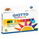PLASTILINA GIOTTO COLORES CLASICOS CAJA DE 12 UNIDADES COLORES SURTIDOS
