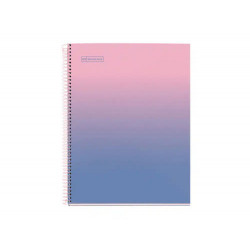 CUADERNO ESPIRAL MIQUELRIUS DIN A4 80 HOJAS CUADRO 5 MM 90 GR GRADIENT ROSA/AZUL