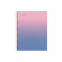 CUADERNO ESPIRAL MIQUELRIUS DIN A4 80 HOJAS CUADRO 5 MM 90 GR GRADIENT ROSA/AZUL