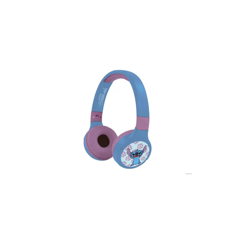 AURICULARES PLEGABLES LEXIBOOK STITCH 2 EN 1 BLUETOOTH CON CABLE