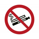 PICTOGRAMA DJOIS PROHIBIDO EL USO DE CIGARRILLOS ELECTRONICOS O VAPEADORES 100 MM DIAMETRO