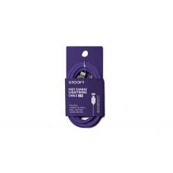 CABLE GROOVY USB TIPO C A APPLE LIGHTNING LONGITUD 1 M COLOR MORADO