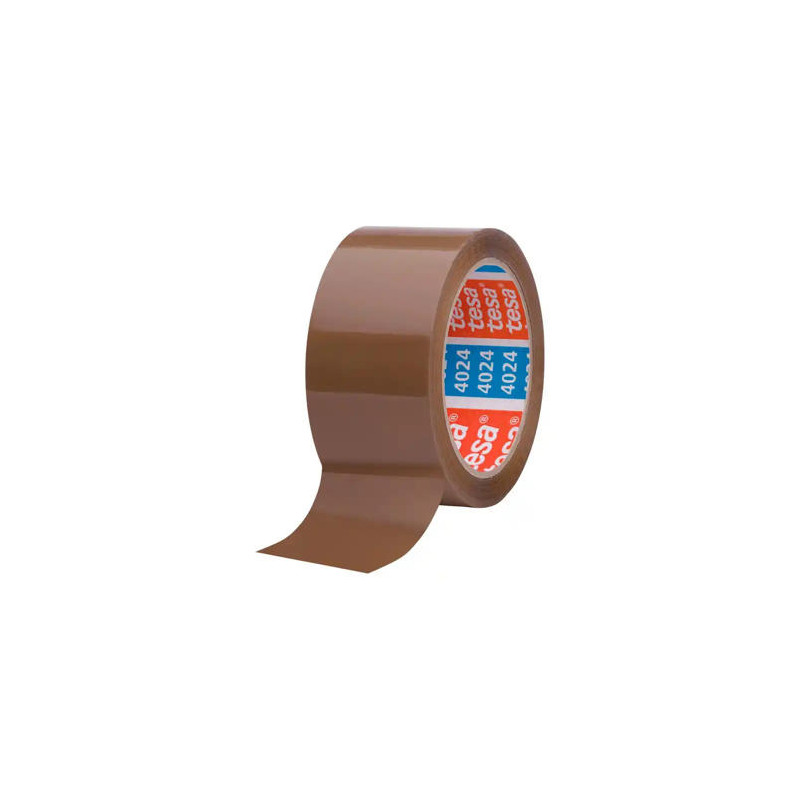 CINTA ADHESIVA TESA POLIPROPILENO MARRON 66 M X 50 MM PARA EMBALAJE BAJO RUIDO