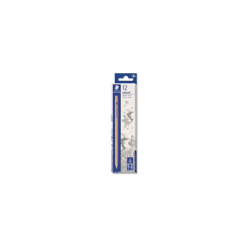 LAPICES DE GRAFITO STAEDTLER NORIS HB MADERA NATURAL