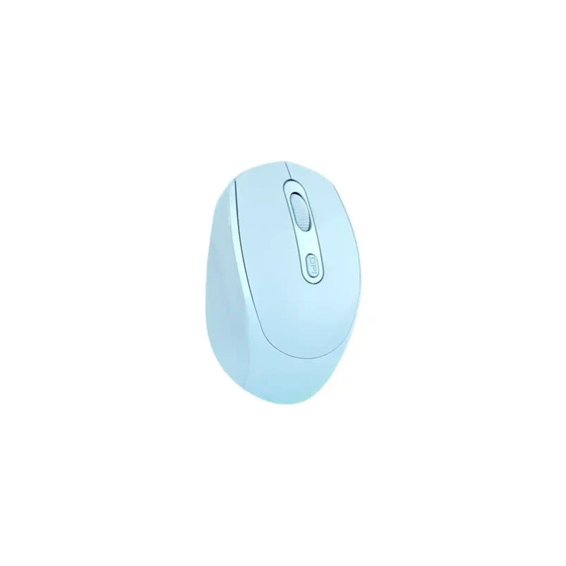 RATON Q-CONNECT OPTICO INALAMBRICO DPI 800/1200/1600 RECEPTOR USB 2,4 GHZ AZUL CLARO