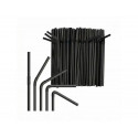 SORBETE ARTICULADO POLIPROPILENO NEGRO 6X230 MM PAQUETE DE 100 UNIDADES