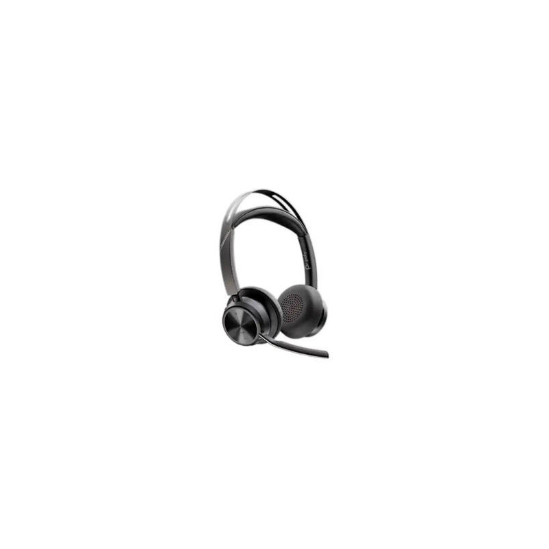 AURICULARES POLY INALAMBRICO VOYAGER FOCUS 2 USB-C-C + ADAPTADOR USB-C/A + SOPORTE DE CARGA