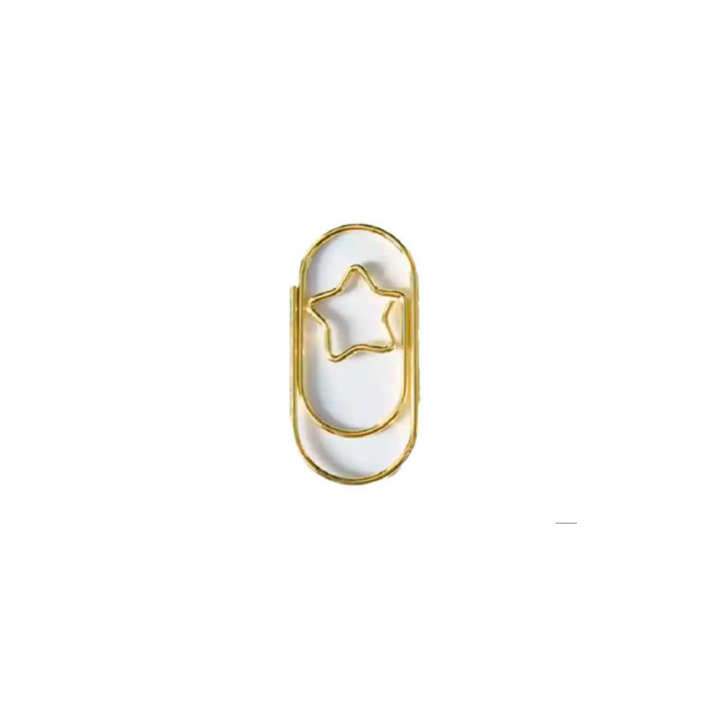 CLIPS IMAGINOVO 28 MM FORMA ESTRELLA EN BLISTER DE 10 UNIDADES