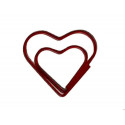 CLIPS IMAGINOVO 28 MM FORMA CORAZONES EN BLISTER DE 10 UNIDADES