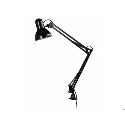 LAMPARA DE ESCRITORIO Q-CONNECT ANTARES METALICA CONPINZA INTERRUPTOR BRAZO DOBLE 3 ARTICULACIONES C