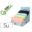 ESTUCHE PORTATODO LIDERPAPEL MINIBAG 2 CREMALLERAS CON BOLSILLO INTERIOR 210X100X70 MM