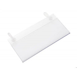 SOPORTE PORTAPRECIOS Q-CONNECT CON 2 AGUJEROS Y CLIP PARA CESTA METALICA ETIQUETA 76X80 MM