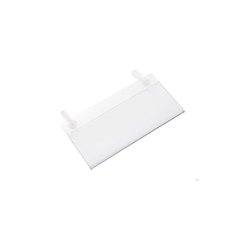 SOPORTE PORTAPRECIOS Q-CONNECT CON 2 AGUJEROS Y CLIP PARA CESTA METALICA ETIQUETA 76X80 MM
