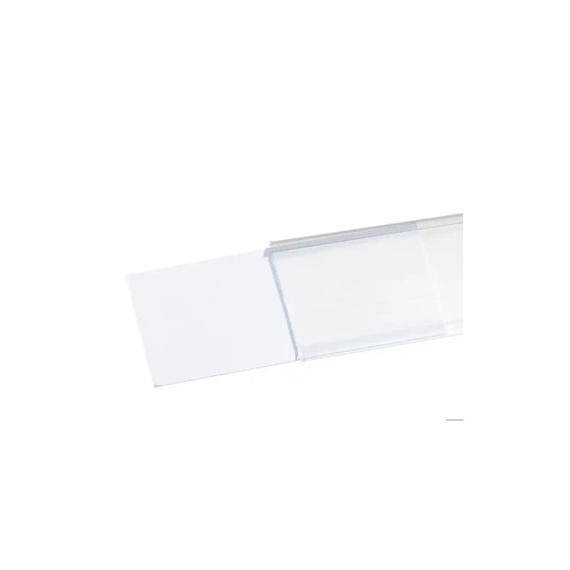 SOPORTE PORTAPRECIOS Q-CONNECT ADHESIVO PARA ESTANTERIA ETIQUETA 27X1000 MM SEMI-TRANSPARENTE