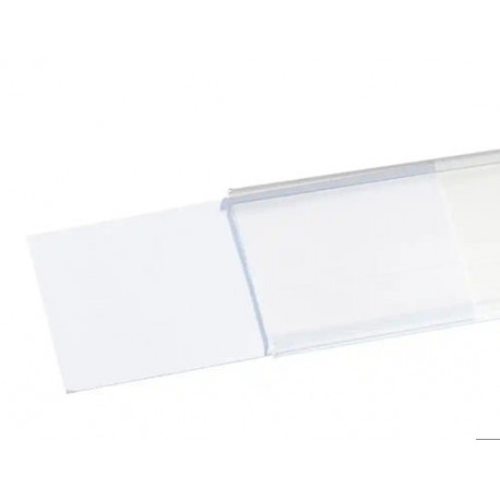 SOPORTE PORTAPRECIOS Q-CONNECT ADHESIVO PARA ESTANTERIA ETIQUETA 40X1000 MM SEMI-TRANSPARENTE