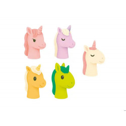 MARIONETAS DE DEDOS IMAGINOVO TINY TALES PVC UNICORNIOS BLISTER DE 5 UNIDADES SURTIDAS