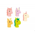 MARIONETAS DE DEDOS IMAGINOVO TINY TALES PVC UNICORNIOS BLISTER DE 5 UNIDADES SURTIDAS