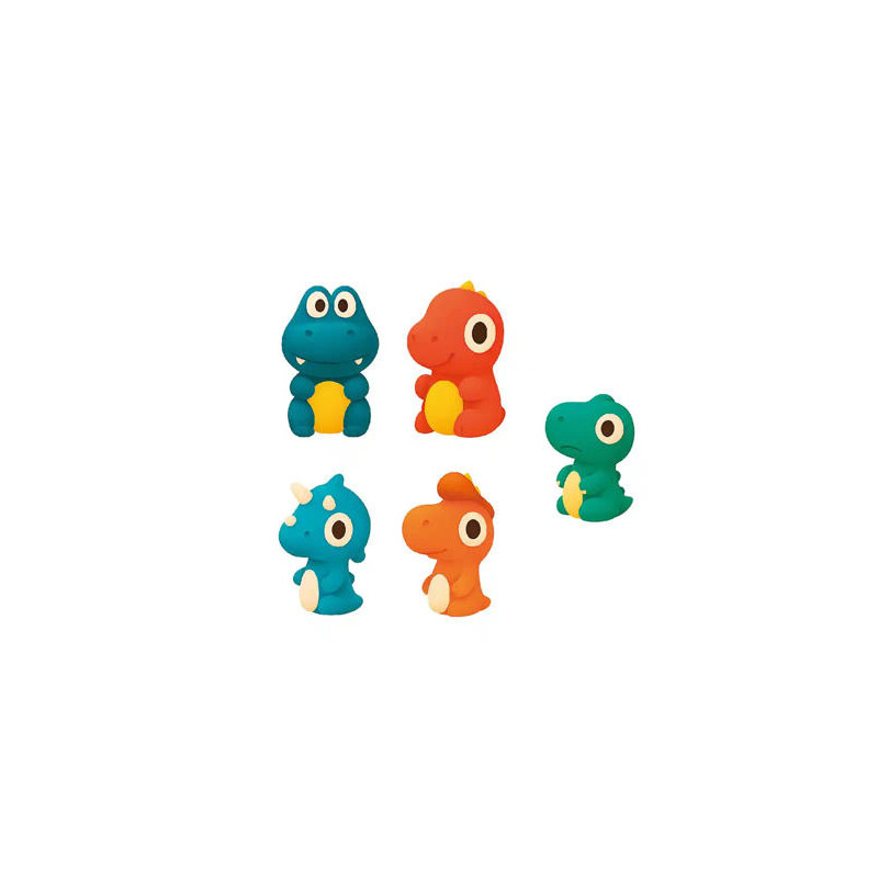 MARIONETAS DE DEDOS IMAGINOVO TINY TALES PVC DINOSAURIOS BLISTER DE 5 UNIDADES SURTIDAS