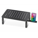 SOPORTE Q-CONNECT PARA MONITOR METALICO REGULABLE EN ALTURA CON SOPORTE PARA MOVIL 371X235X145 MM