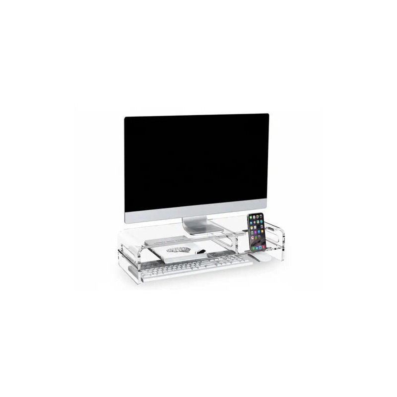 SOPORTE Q-CONNECT PARA MONITOR METACRILATO 508X203X114 MM