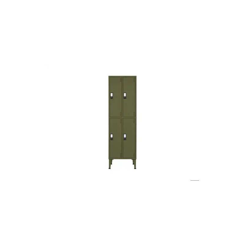 TAQUILLA METALICA BI-OFFICE 2 MODULOS 4 PUERTAS COLOR VERDE 1900X600X500 MM