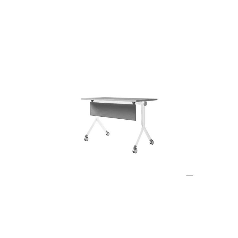 MESA ABATIBLE ROCADA E-TABLE REGULABLE EN ALTURA ESTRUCTURA METALICA GRIS/HAYA 160X70 CM
