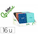 AGENDA ESCOLAR LIDERPAPEL 26-27 ESPIRAL CLASSIC DISEÑOS SURTIDOS BILINGE 70G PAPEL FSC EXPOSITOR 16