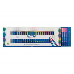 ROTULADOR GIOTTO TURBO PRO DOBLE PUNTA CAJA DE 30 UNIDADES COLORES SURTIDOS