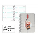 AGENDA ESCOLAR LIDERPAPEL 26-27 ESPIRAL ORIENTAL SEMANA VISTA A6+ BILINGUE 80G PAPEL FSC FIDEOS