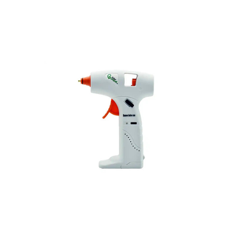 PISTOLA DE SILICONA CALIENTE INALAMBRICA LIDERPAPEL CON BATERIA RECARGABLE POR USB TIPO-C BARRAS DE 