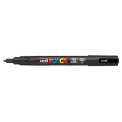 ROTULADOR UNI POSCA PC-3M MARCADOR DE PINTURA PUNTA CONICA 0,9-1,3 MM NEGRO