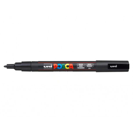 ROTULADOR UNI POSCA PC-3M MARCADOR DE PINTURA PUNTA CONICA 0,9-1,3 MM NEGRO