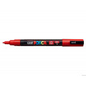 ROTULADOR UNI POSCA PC-3M MARCADOR DE PINTURA PUNTA CONICA 0,9-1,3 MM ROJO
