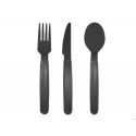 CUBIERTO POLIPROPILENO ARCHIVO 2000 LIBRE BPA PACK 1 CUCHARA + 1 TENEDOR + 1 CUCHILLO 18,5 CM COLOR 