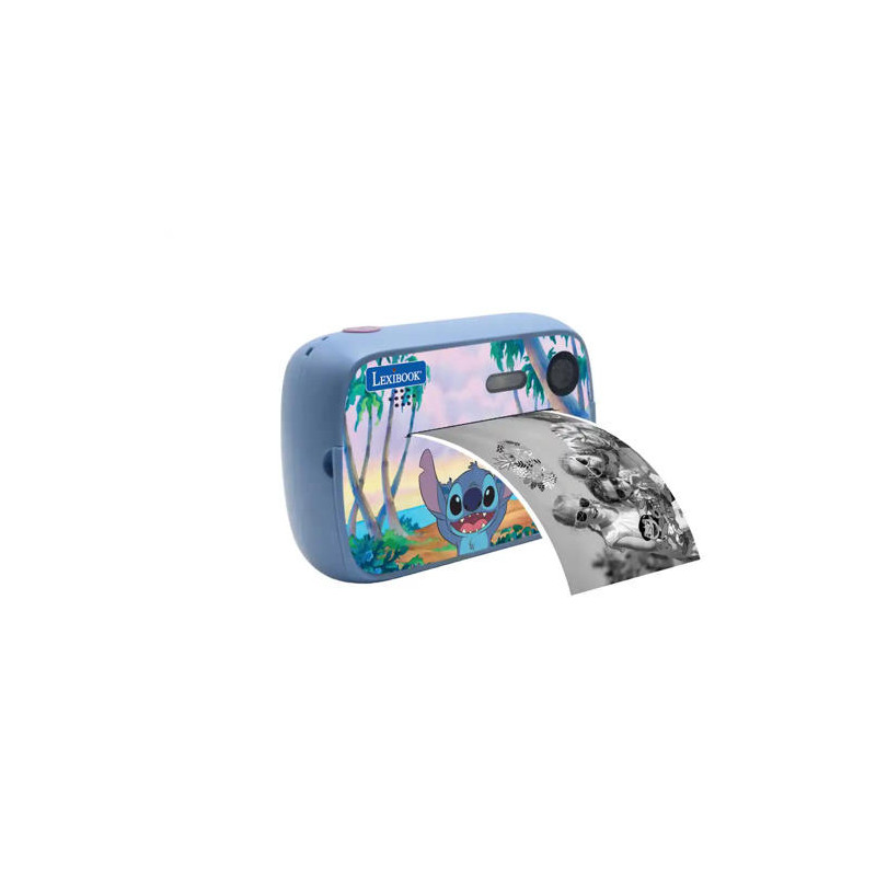 CAMARA DE FOTOS INSTANTANEA LEXIBOOK STITCH STARCAM PRINT TARJETA SD 32 GB CON KIT PERSONALIZACION