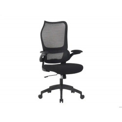 SILLA Q-CONNECT OFICINA CATANIA MALLA ALT MAX 1230 MM ANC 510 MM PROF 490 MM RUEDAS PREMIUM COLOR NE