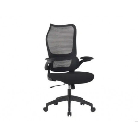 SILLA Q-CONNECT OFICINA CATANIA MALLA ALT MAX 1230 MM ANC 510 MM PROF 490 MM RUEDAS PREMIUM COLOR NE