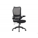 SILLA Q-CONNECT OFICINA CATANIA MALLA ALT MAX 1230 MM ANC 510 MM PROF 490 MM RUEDAS PREMIUM COLOR NE
